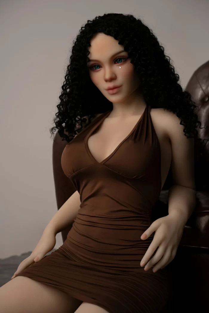 AXB147 165CM A Cup Delicate Makeup TPE Mixed Race Female Real Doll (10)