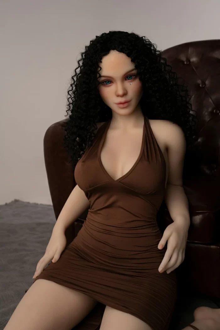 AXB147 165CM A Cup Delicate Makeup TPE Mixed Race Female Real Doll (9)