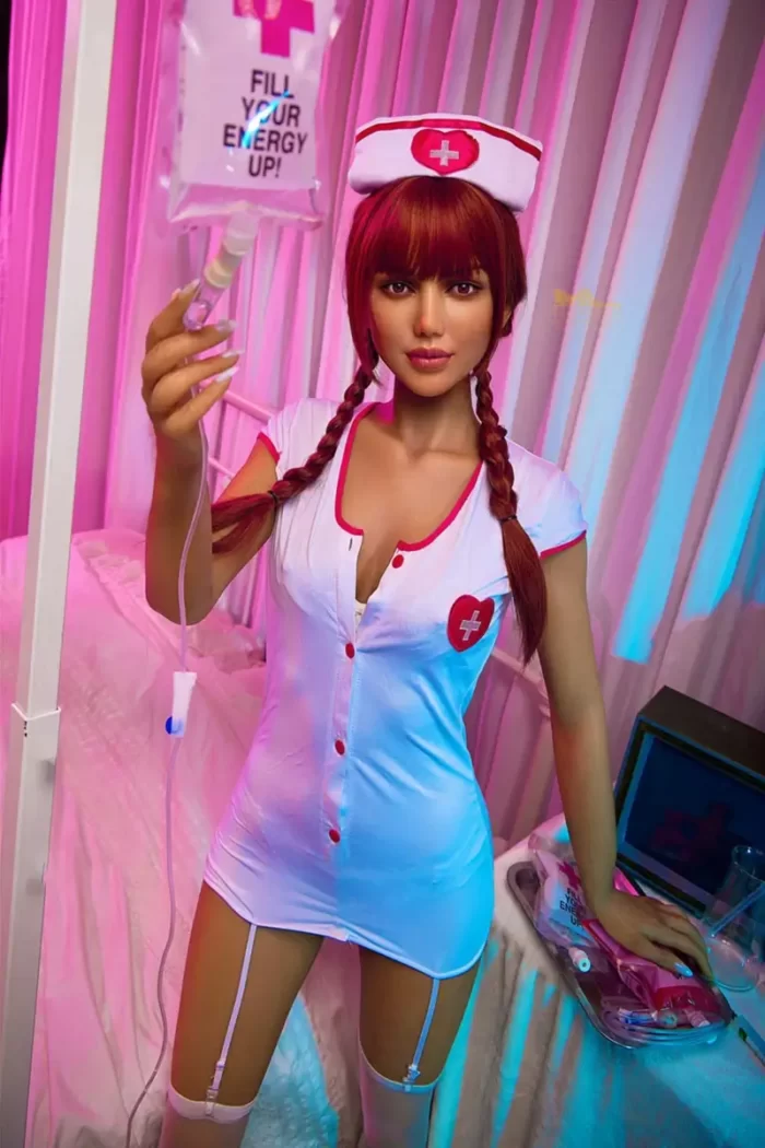 Irontech 168CM A Cup Female Nurse Real Doll for Men-Celine (24)