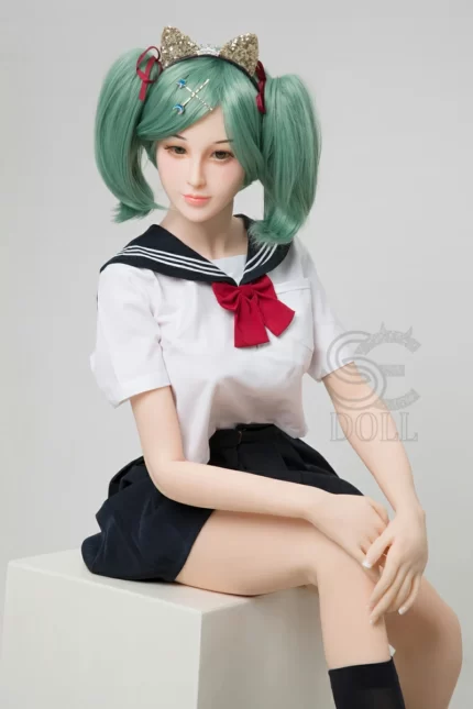 Se007 163cm E Cup Green Hair Tpe Anime Girl Real Doll Sex Doll (8)
